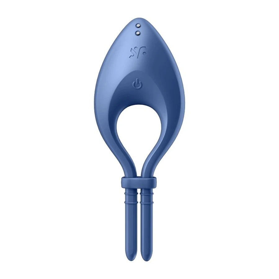 SATISFYER - APP VIBRATORE BULLSEYE RING BLU